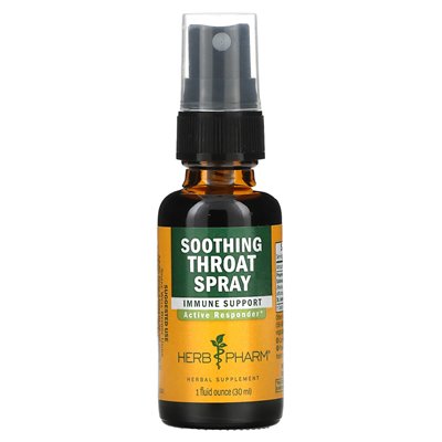Herb Pharm, łagodzący spray do gardła, 1 Fl Oz (30 ml)