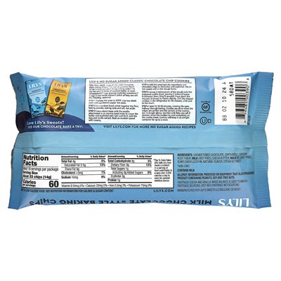 Lily's Sweets, Chips, Milk Chocolate Style, 9 uncji (255 g)