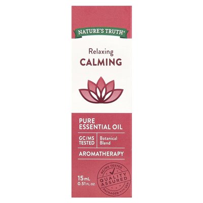 Nature's Truth, Pure Essential Oil, Relaxing Calming, 0.51 fl oz (15 ml) Nature's Truth, Pure Essential Oil, Relaxing Calming, 0.51 fl oz (15 ml)