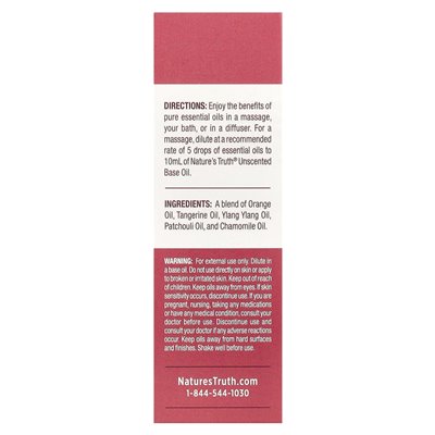 Nature's Truth, Pure Essential Oil, Relaxing Calming, 0.51 fl oz (15 ml) Nature's Truth, Pure Essential Oil, Relaxing Calming, 0.51 fl oz (15 ml)