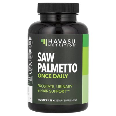 Havasu Nutrition, Saw Palmetto, raz dziennie, 200 kapsułek Havasu Nutrition, Saw Palmetto, raz dziennie, 200 kapsułek