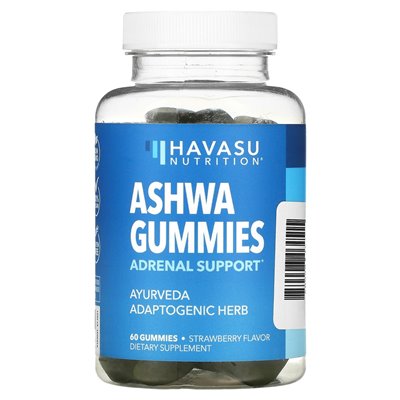 Havasu Nutrition, Ashwa Gummi, Strawberries, 60 gummies