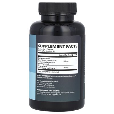 Havasu Nutrition, Palmetto, 2x Formel, 120 Kapseln