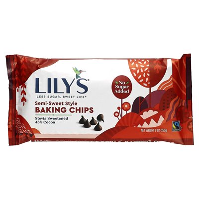 Lily's Sweets, Chips, pół-słodki styl, 9 uncji (255 g)