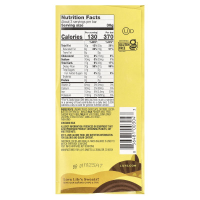 Lily's Sweets, cremige Milchschokolade, 40 % Kakao, 3 oz (85 g)