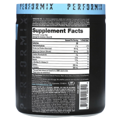 Performix, Ion Performance Pre-Tracout + Creatine, Blue Ice, 10,7 uncji (303 g)