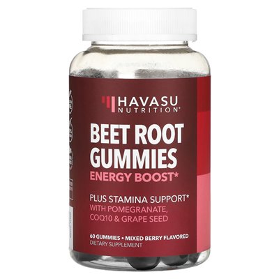 Havasu Nutrition, Burak Gummi, mieszane jagody, 60 gumzy