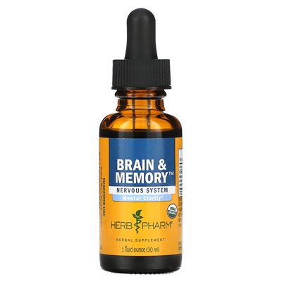 Herb Pharm, mózg i pamięć, układ nerwowy, 1 Fl Oz (30 ml) Herb Pharm, mózg i pamięć, układ nerwowy, 1 Fl Oz (30 ml)