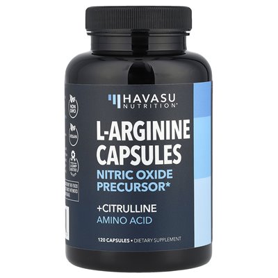 Havasu Nutrition, L-arginine + citrulline amino acid, 120 capsules