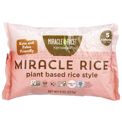 Miracle Noodle, Miracle Rice®, ryż na bazie roślin, 8 uncji (227 g) Miracle Noodle, Miracle Rice®, ryż na bazie roślin, 8 uncji (227 g)