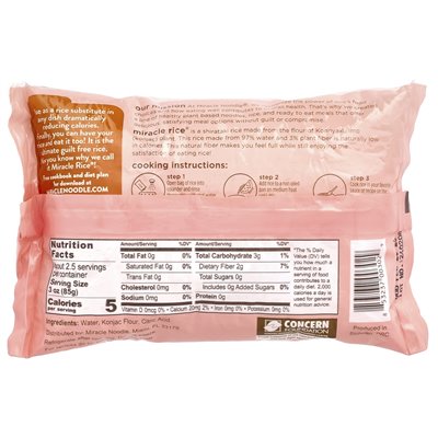 Miracle Noodle, Miracle Rice®, ryż na bazie roślin, 8 uncji (227 g) Miracle Noodle, Miracle Rice®, ryż na bazie roślin, 8 uncji (227 g)