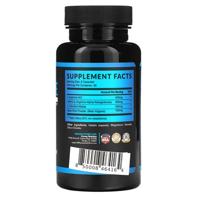 Havasu Nutrition, L-Arginina, Extra Moc, 60 Kapsułek