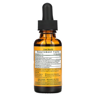 Herb Pharm, wątroba, 1 Fl Oz (30 ml)