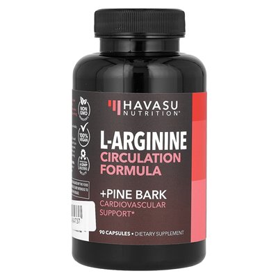 Havasu Nutrition, L-Arginin-Kreislaufformel + Kiefernrinde, 90 Kapseln