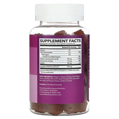 Havasu Nutrition, Holundergummi, natürliche Beeren, 60 Gummis