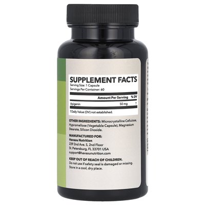 Havasu Nutrition, apigenina, 50 mg, 60 kapsułek