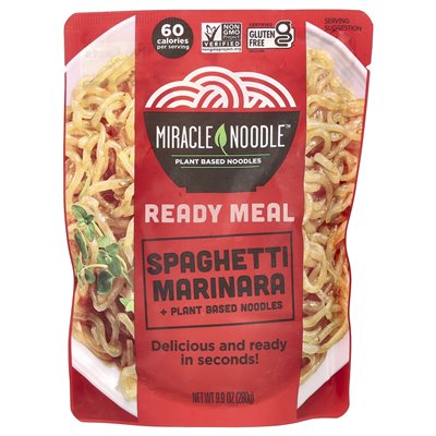 Miracle Noodle, Ready Meal, Spaghetti Marinara + Plant Based, 9.9 oz (280 g)