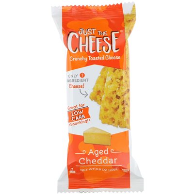 Just Cheese, Aged Cheddar Bars, 12 Bars, 0.8 oz (22 g)