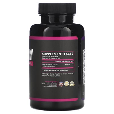 Havasu Nutrition, Elderberry, 60 kapsułek