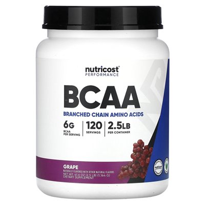 Nutricost, Performance, BCAA, Grape, 2.5 lb (1,164 g) Nutricost, Performance, BCAA, Grape, 2.5 lb (1,164 g)