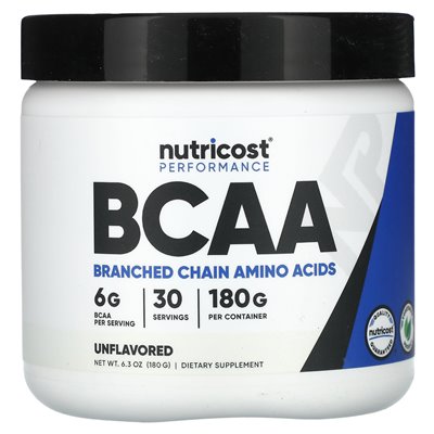 Nutricost, Performance, BCAA, niezmożony, 6,3 uncji (180 g)