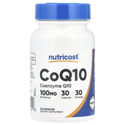 Nutricost, COQ10, 100 mg, 30 kapsułek
