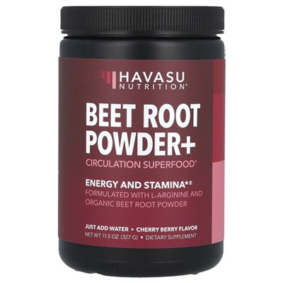 Havasu Nutrition, Burak Korzeń proszkowy+, wiśnia, 11,5 uncji (327 g) Havasu Nutrition, Burak Korzeń proszkowy+, wiśnia, 11,5 uncji (327 g)