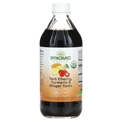 Dynamic Health, Sauerkirsche, Kurkuma und Ingwer-Tonikum, 16 Fl Oz (473 ml)