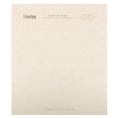 Huxley, Secret of Sahara, Conditing Beauty Mask, One Moment, 5 arkuszy, 0,84 fl oz (25 ml)