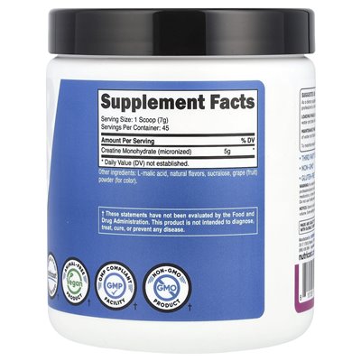 Nutricost, wydajność, monohydrat kreatyny, winogrona, 10,7 uncji (300 g) Nutricost, wydajność, monohydrat kreatyny, winogrona, 10,7 uncji (300 g)