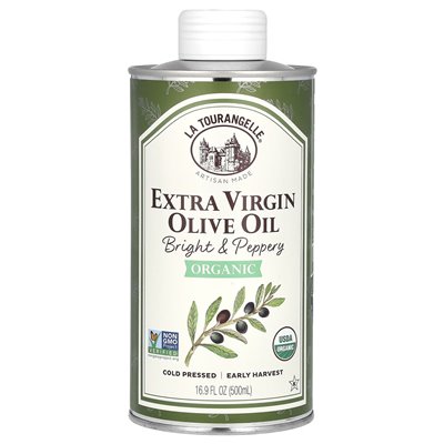 La Tourangelle, Organiczna oliwa z oliwek Extra Virgin, Bright & Peppery, 16,9 Fl Oz (500 ml) La Tourangelle, Organiczna oliwa z oliwek Extra Virgin, Bright & Peppery, 16,9 Fl Oz (500 ml)
