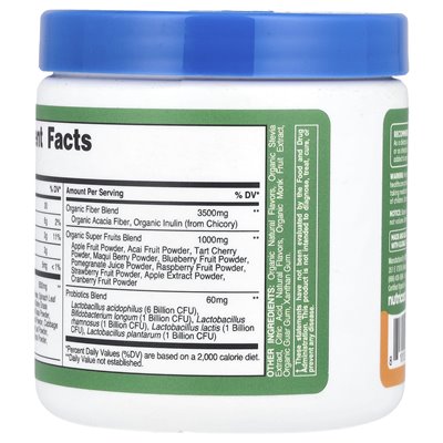 Nutricost, organiczne super zielenie, pomarańczowy wschód słońca, 4,1 uncji (114 g)