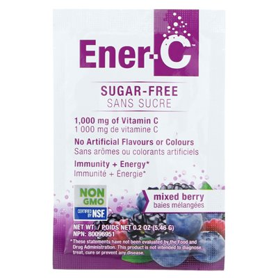 Ener-C, Vitamin C, Multivitamin-Getränkemix, zuckerfrei, gemischte Beeren, 1000 mg, 30 Päckchen, 0,2 oz (5,46 g) ka Ener-C, Vitamin C, Multivitamin-Getränkemix, zuckerfrei, gemischte Beeren, 1000 mg, 30 Päckchen, 0,2 oz (5,46 g) ka