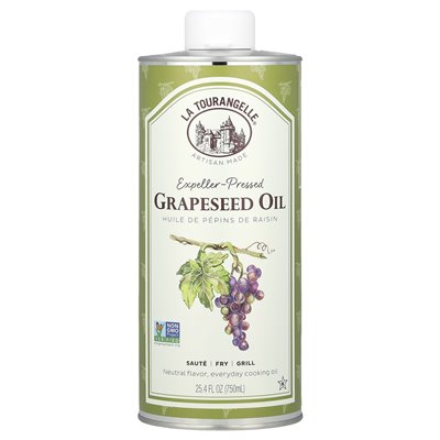 La Tourangelle, olej z winogronem wyseprowym, 25,4 Fl Oz (750 ml) La Tourangelle, olej z winogronem wyseprowym, 25,4 Fl Oz (750 ml)