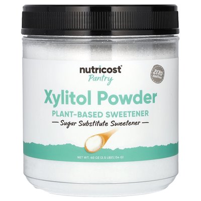 Nutricost, Pantry, Xylitol-Pulver, Süßstoff auf pflanzlicher Basis, 2,5 lbs (1134 g)