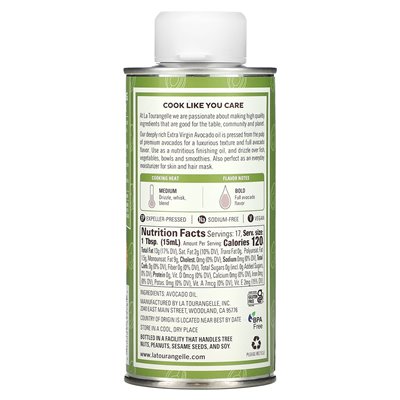 La Tourangelle, Extra Virgin Avocado Oil, 8.45 Fl Oz (250 ml)