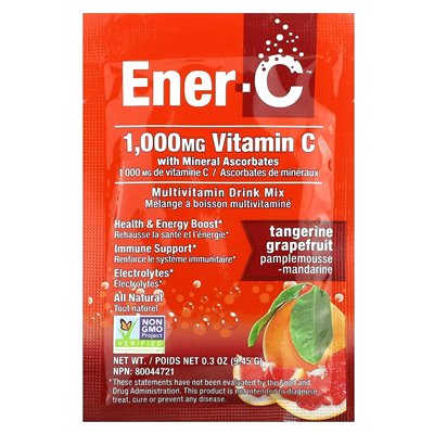 Ener-C, Vitamin C, Champagner-Multivitamin-Getränkemix, Mandarine-Grapefruit, 1000 mg, 30 Päckchen