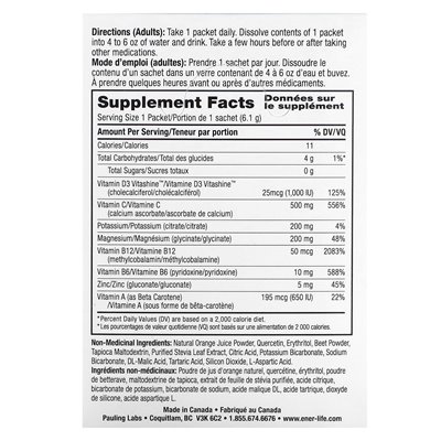 Ener-C, Ener-D, Vitamin D3, Hydration Drink Mix, Sugar Free, Orange, 1000mg, 24 Packets