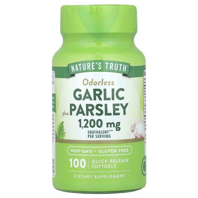 Nature's Truth, Bereless Garlic Plus Parsley, 100 Softgels Szybkie wydanie