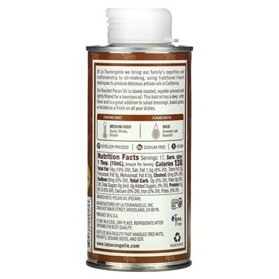 La Tourangelle, geröstetes Pekannussöl, 8,45 fl oz (250 ml)