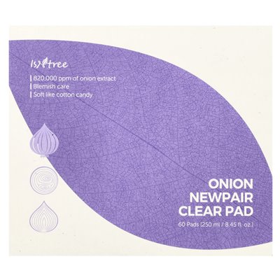 Isntree, Newpair-Zwiebel, Clear Pad, 60 Pads, 8,45 fl oz (250 ml) Isntree, Newpair-Zwiebel, Clear Pad, 60 Pads, 8,45 fl oz (250 ml)