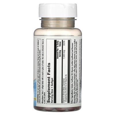 Kal, Beta-Carotin, 7500 mcg (25.000 IE), 100 weiche