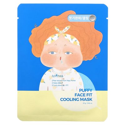 Isntree, puffy twarz Fit Fit Cooling Beauty, 10 masek, 0,81 uncji (23 g) każdy