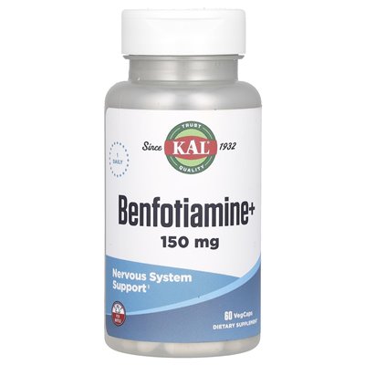 Kal, Benfotiamine+, 150mg, 60 Vegcaps