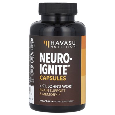 Havasu Nutrition, Neuro-Ignite + St. John's Wort, 60 kapsułek