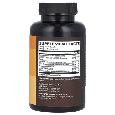 Havasu Nutrition, Neuro-Ignite + St. John's Wort, 60 kapsułek