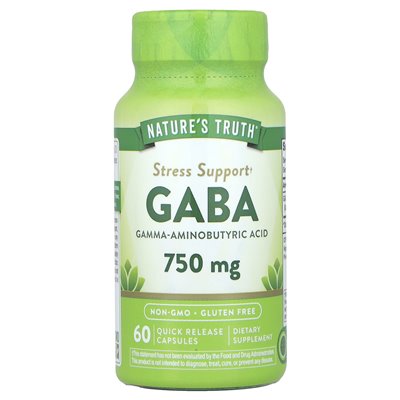 Nature's Truth, Gaba, 750mg, 60 Quick Release Capsules