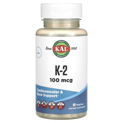 Kal, K-2, 100 mcg, 60 Vegcaps