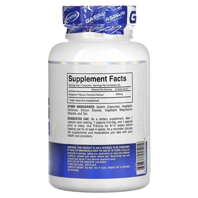 Gaspari Nutrition, Tribulus, 90 capsules