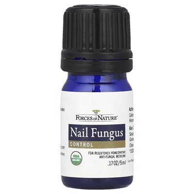 Forces of Nature, Nail Fungus, Organic Plant Medicines, 0.17 Fl Oz (5 ml)